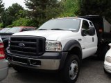 2006 Oxford White Ford F550 Super Duty XL SuperCab Chassis 4x4 Dump Truck #8973790
