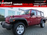 2013 Deep Cherry Red Crystal Pearl Jeep Wrangler Unlimited Sport 4x4 #90068263