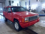 2000 Flame Red Jeep Cherokee Limited 4x4 #90186098