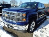 2014 Blue Topaz Metallic Chevrolet Silverado 1500 LTZ Crew Cab 4x4 #90185278