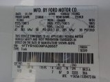 2009 Ranger Color Code for Oxford White - Color Code: YZ