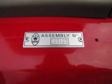 2006 Maserati GranSport Coupe Info Tag