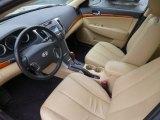 2009 Hyundai Sonata Limited V6 Camel Interior