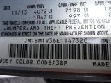 2014 MAZDA3 Color Code for Liquid Silver Metallic - Color Code: 38P