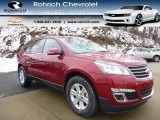 2014 Crystal Red Tintcoat Chevrolet Traverse LT AWD #90269608