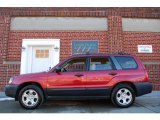 2005 Cayenne Red Pearl Subaru Forester 2.5 X #90335481