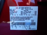 2014 Edge Color Code for Ruby Red - Color Code: RR