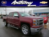 2014 Deep Ruby Metallic Chevrolet Silverado 1500 LTZ Z71 Crew Cab 4x4 #90335439