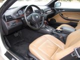 2002 BMW 3 Series 325i Convertible Natural Brown Interior