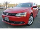 2011 Tornado Red Volkswagen Jetta SEL Sedan #90408823