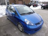 2007 Vivid Blue Pearl Honda Fit Sport #90445014