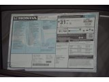 2014 Honda Civic EX Coupe Window Sticker