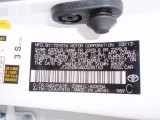 2013 Prius v Color Code for Super White - Color Code: 040