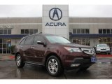 2008 Dark Cherry Pearl Acura MDX Technology #90493963