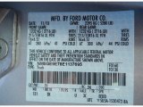2014 Transit Connect Color Code for Silver Metallic - Color Code: TY