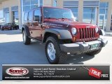 2009 Red Rock Crystal Pearl Jeep Wrangler Unlimited Rubicon 4x4 #90561697