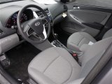 2014 Hyundai Accent GLS 4 Door Gray Interior