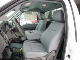2014 Ford F350 Super Duty XL Regular Cab 4x4 Dump Truck Steel Interior