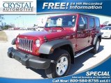 2012 Deep Cherry Red Crystal Pearl Jeep Wrangler Unlimited Sport 4x4 #90594671