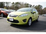 2012 Lime Squeeze Metallic Ford Fiesta SE Sedan #90594650