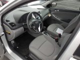 2014 Hyundai Accent GLS 4 Door Gray Interior