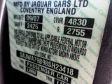 2008 XJ Color Code for Pearl Grey Metallic - Color Code: LMN