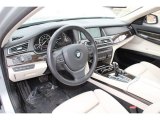 2013 BMW 7 Series 750Li xDrive Sedan Ivory White/Black Interior
