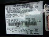 2012 MKZ Color Code for Tuxedo Black Metallic - Color Code: UH