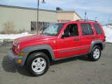 2005 Flame Red Jeep Liberty Sport 4x4 #90745962
