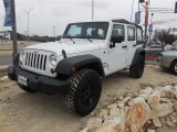 Bright White Jeep Wrangler Unlimited in 2013