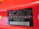 2014 Genesis Coupe Color Code for Tsukuba Red - Color Code: NGA