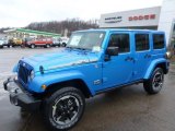 2014 Hydro Blue Pearl Jeep Wrangler Unlimited Sahara 4x4 #90790462