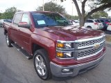 2014 Deep Ruby Metallic Chevrolet Silverado 1500 LT Crew Cab #90790692