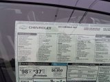 2013 Chevrolet Volt  Window Sticker