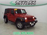 2007 Flame Red Jeep Wrangler Unlimited X 4x4 #90790688