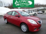 2012 Red Brick Nissan Versa 1.6 SL Sedan #90790590