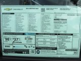 2014 Chevrolet Volt  Window Sticker