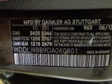 2013 CLS Color Code for Indium Grey Metallic - Color Code: 963