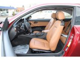 2012 BMW 3 Series 335i Coupe Saddle Brown Interior