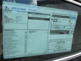 2014 Hyundai Azera Sedan Window Sticker