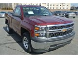 2014 Deep Ruby Metallic Chevrolet Silverado 1500 WT Regular Cab #90882191