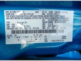 2014 C-Max Color Code for Blue Candy - Color Code: Z9