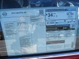 2014 Nissan Sentra SV Window Sticker