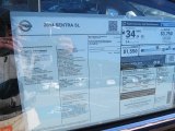 2014 Nissan Sentra SL Window Sticker