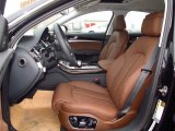 2014 Audi A8 4.0T quattro Nougat Brown Interior