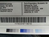2015 Volvo V60 T6 AWD R-Design Window Sticker