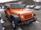 2012 Crush Orange Jeep Wrangler Unlimited Sport 4x4 #91092005