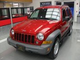 2005 Inferno Red Crystal Pearl Jeep Liberty Sport 4x4 #91129629