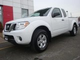 Avalanche White Nissan Frontier in 2012