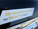 2015 Chevrolet Tahoe LTZ 4WD Info Tag